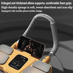 Four Wheel Abdominal Roller Automatic Rebound Ab Machine Home Fitness Equipment - Orange