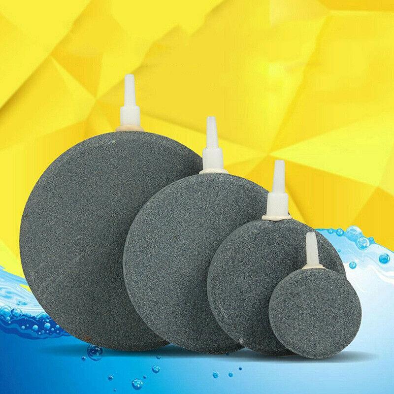 Round Air Stone Disk Bubble Diffuser Airstone Hydroponics Aquarium Fish Tank - 8cm