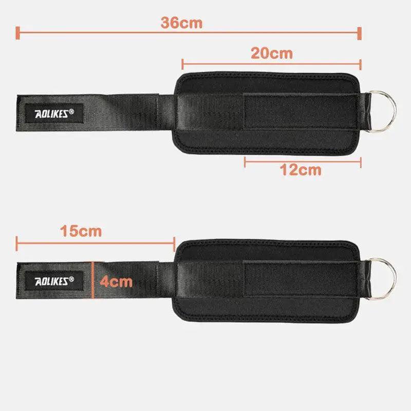 Aolikes Weight Lifting Ankle D-Ring Strap Cable Kickbacks Attachment Gym Leg - Right