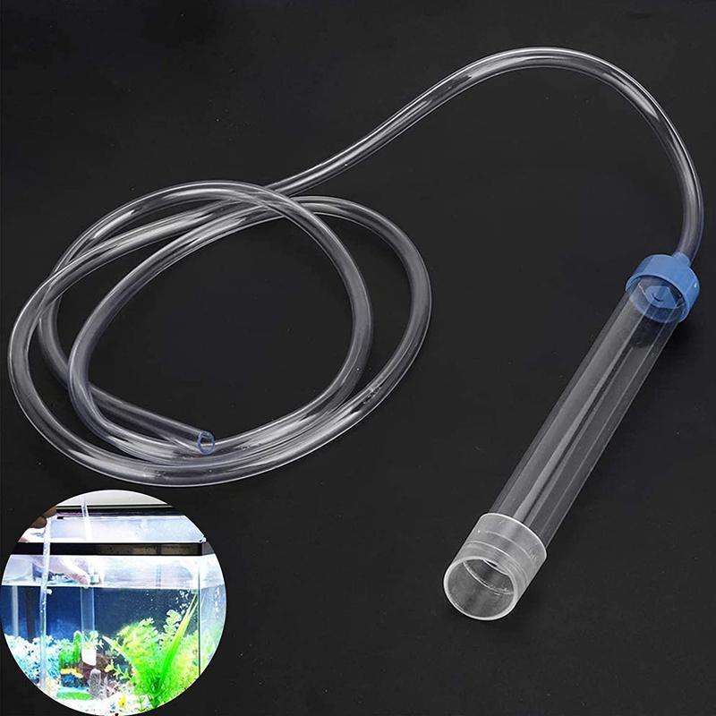 Aquarium Gravel Cleaner Siphon Hose Manual Water Changer for Small Fish Tanks