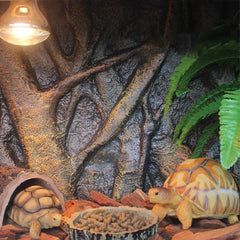 Pet Reptile Tank Board 3D Foam Backgrounds and Habitat Decoration 9 Styles - D