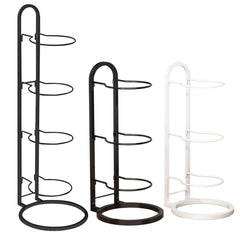 3/4Tier Basketball Stand Ball Organizer Storage Rack Basketball Equipment Holder - Black-4 Layers