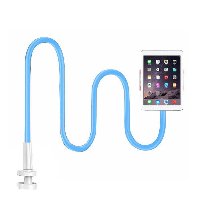 Adjustable Flexible Phone Tablet Holder with Clamp for Bed Desk Mount Use - Blue