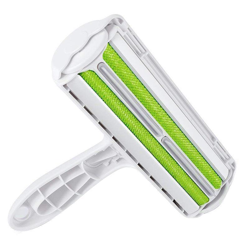 Pet Hair Remover Brush Dog Cat Fur Cleaning Roller Reusable Self Cleaning Tool - Blue