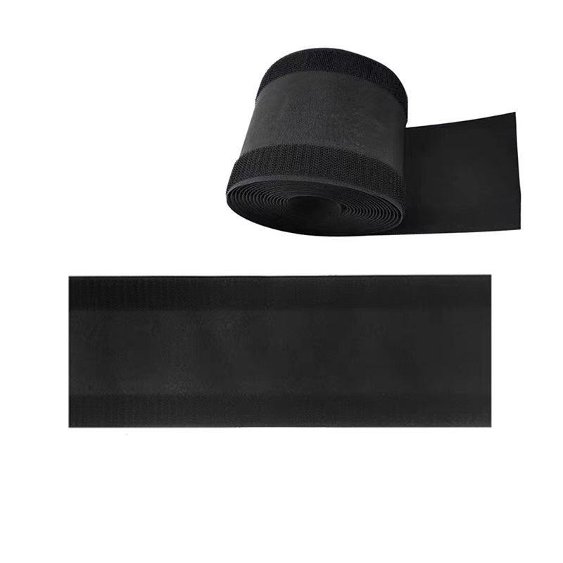 Cable Cover Nylon Sticky Wire Protector Floor Blanket Reusable Cord Tube Cover - Black-3Meter(with adhesive)-Floor