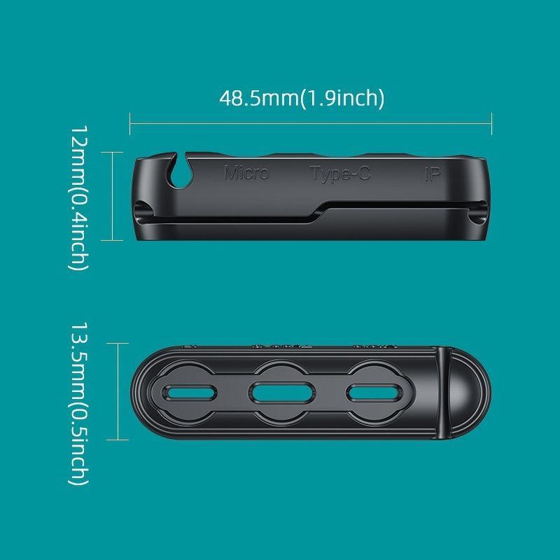 1m 2m Braided Charging Cable with Detachable Connectors for Type C Micro Lightning - Magnet Cable-Red-iPhone-2M
