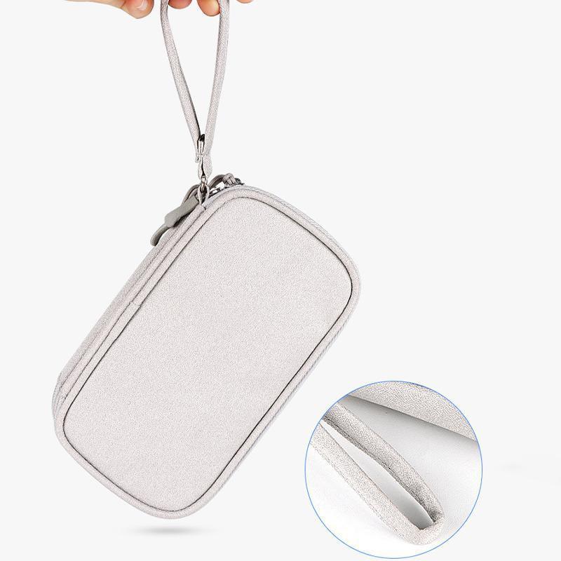 Electronic Accessories Cable Bag Organizer Travel Pouch Storage Cases Charger - Pink