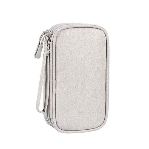 Electronic Accessories Cable Bag Organizer Travel Pouch Storage Cases Charger - Pink