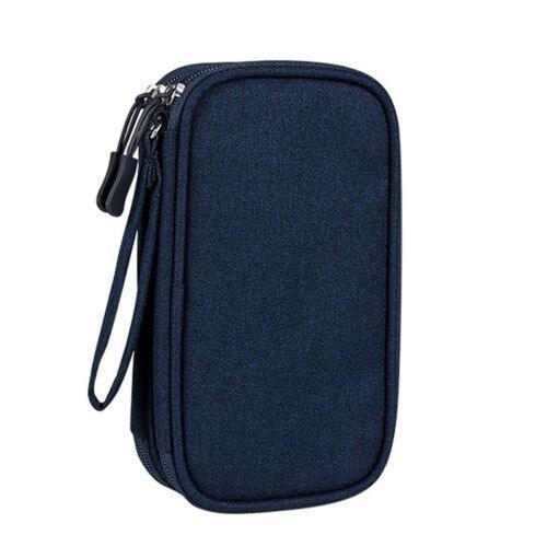 Electronic Accessories Cable Bag Organizer Travel Pouch Storage Cases Charger - Pink