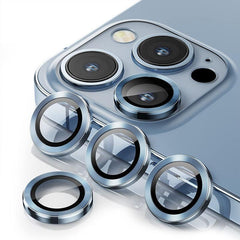 For iPhone 14/14 Plus Metal Camera Lens Glass Screen Protector - Rainbow