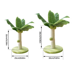 Cat Scratching Coconut Tree Kitten Post Sisal Covered Scratcher Pole Toy 32/38cm - S