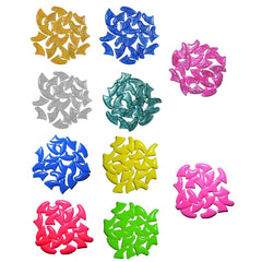 100PCS Anti Scratch Paw Covers for Cats and Kittens Nail Protector Soft Paw - Shiny-XS