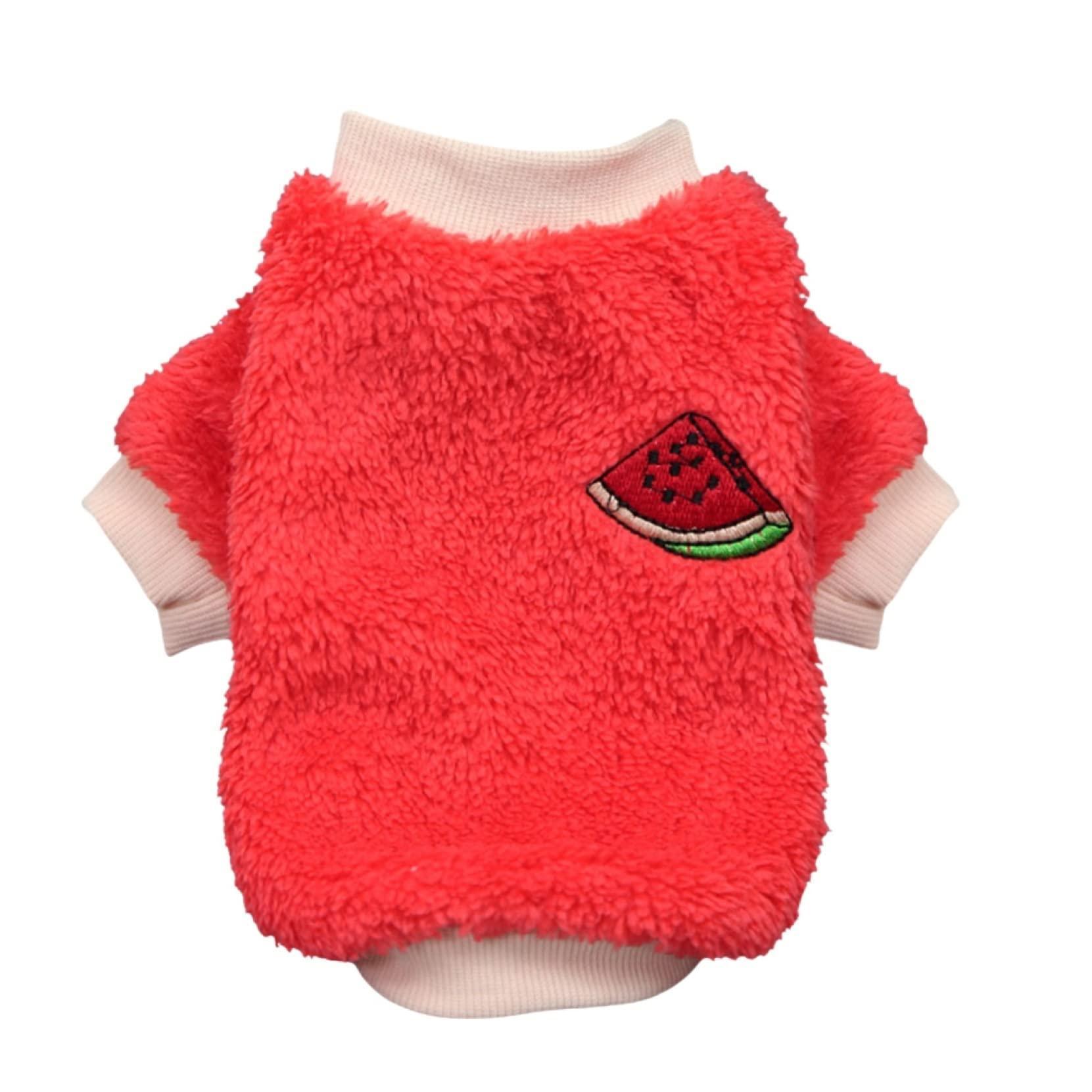 XL Puppy Pet Dog Fleece Warm Jumper Sweater Coat Small Yorkie Chihuahua Cat Clothes - Green