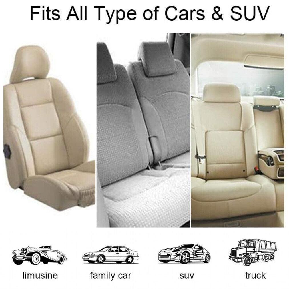 Adjustable Pet Harness Lead for Car Travel with Clip Attachment Nylon Restraint Strap - Black