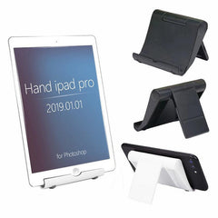 Desk Stand Holder for Mobile Phone Tablet iPad iPhone Samsung Universal Mount - Black