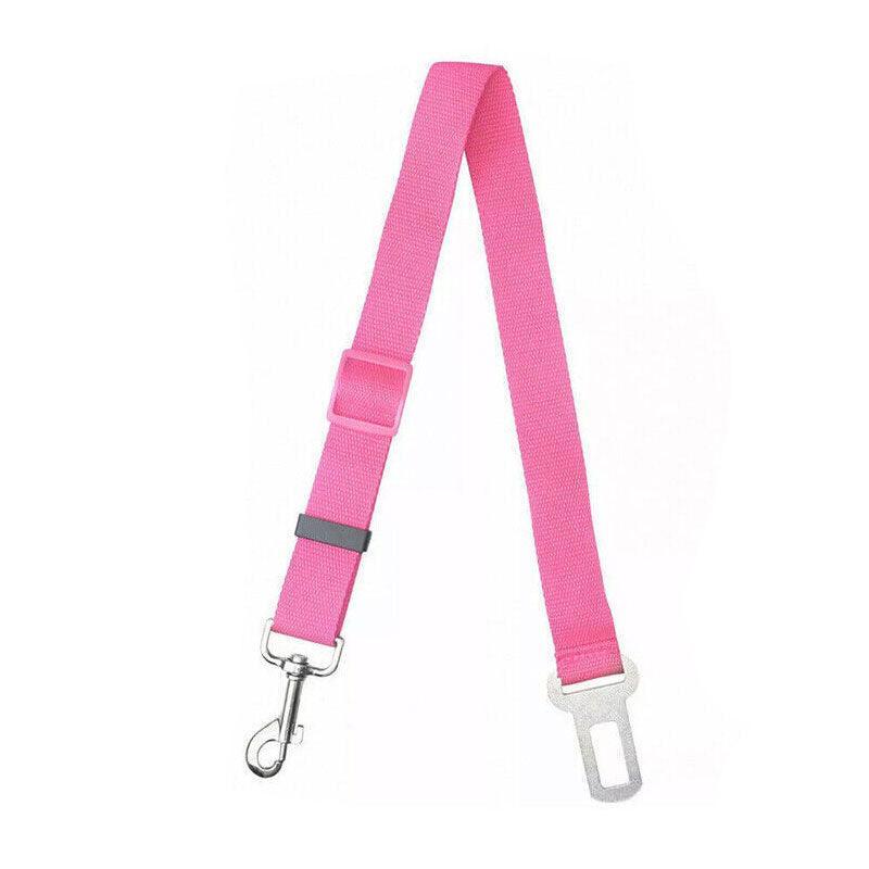 Adjustable Pet Harness Lead for Car Travel with Clip Attachment Nylon Restraint Strap - Dark Blue