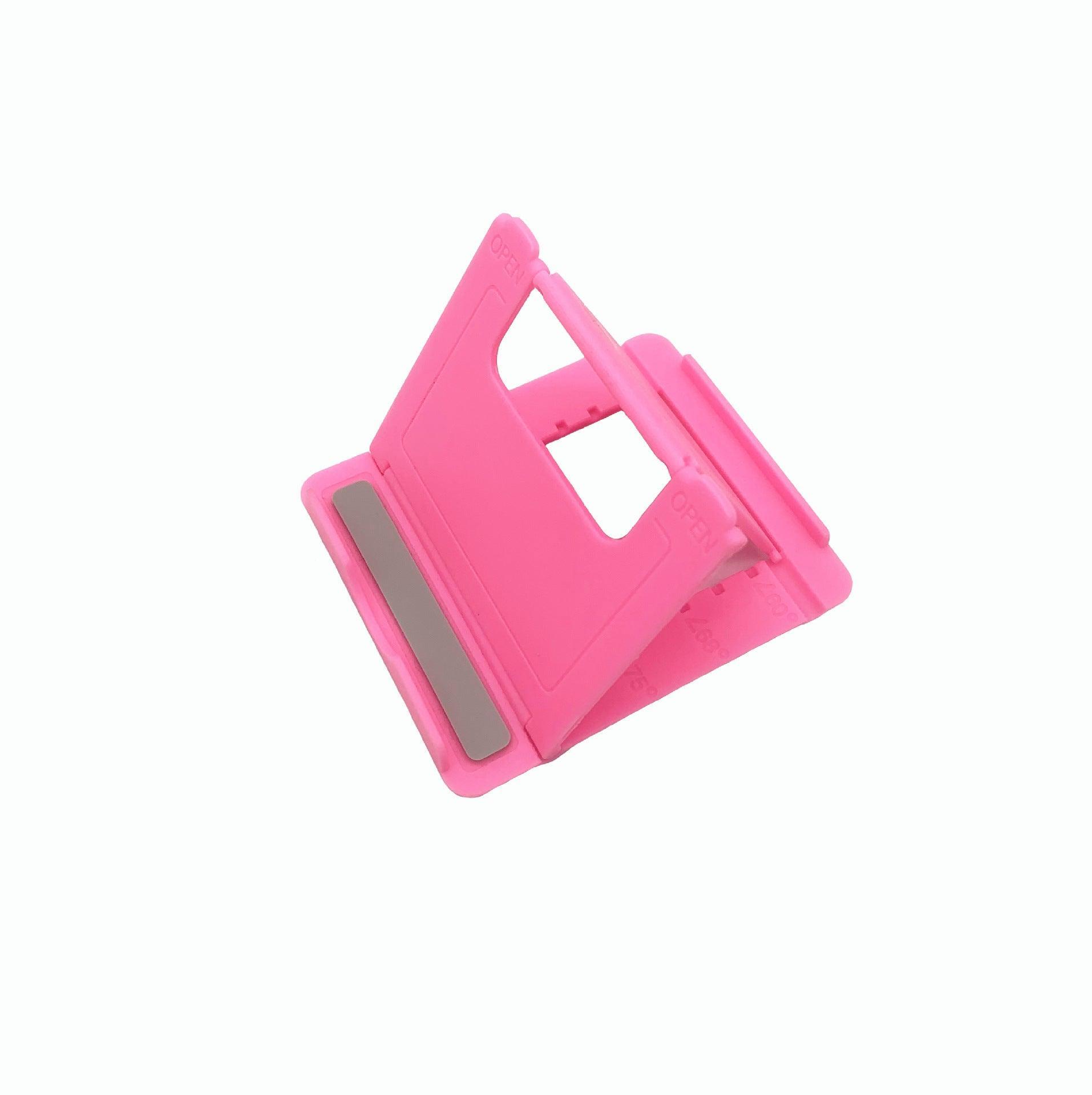 Universal Foldable Tablet and Phone Stand Adjustable Portable Desk Holder - Pink