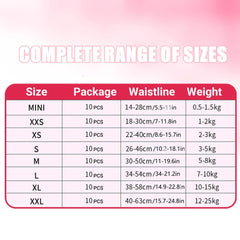 Disposable Female Dog Diapers Leakproof Breathable with Colour Indicator - L 34-54cm