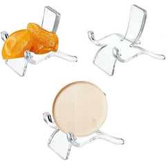 10pcs Acrylic Display Stands for Crystals Minerals Geodes Jewellery Ornament Holder - S 3.8X3X3.5cm