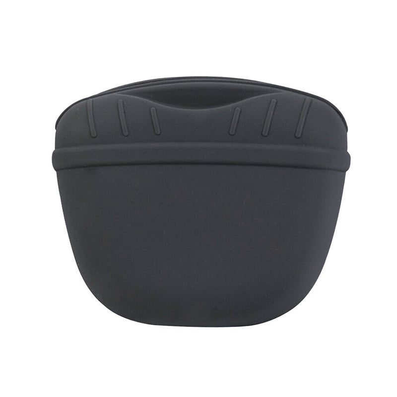 Dog Training Treat Bag Silicone Pet Pouch with Clip Waist Belt Snack Holder - Green