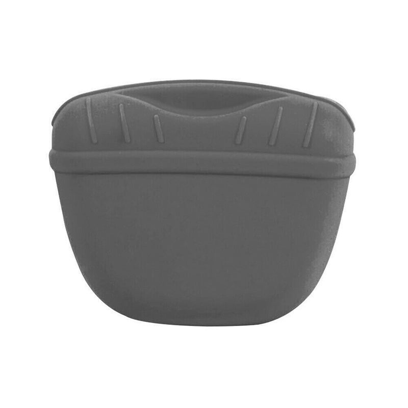 Dog Training Treat Bag Silicone Pet Pouch with Clip Waist Belt Snack Holder - Green