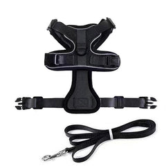 Adjustable Pet Harness and Leash Set for Cat Dog Escape Proof Reflective Vest - XS