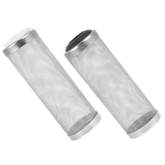 4x Stainless Steel Shrimp Filter Guard Aquarium Intake Protector Fish Safe Mesh - Black-4PCS (12mm)