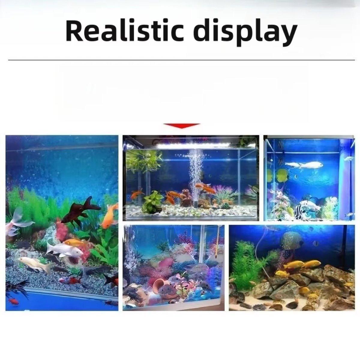 Aquarium Background Fish Tank Wallpaper Double Sided Decoration Sticker Paper - J-30cmx62cm