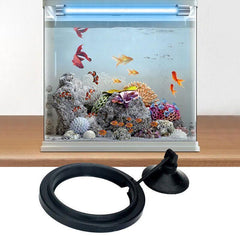 Fish Feeding Ring Aquarium Fish Tank Feeder Floating Fish Food Feeder Fish Food Black - Black Square