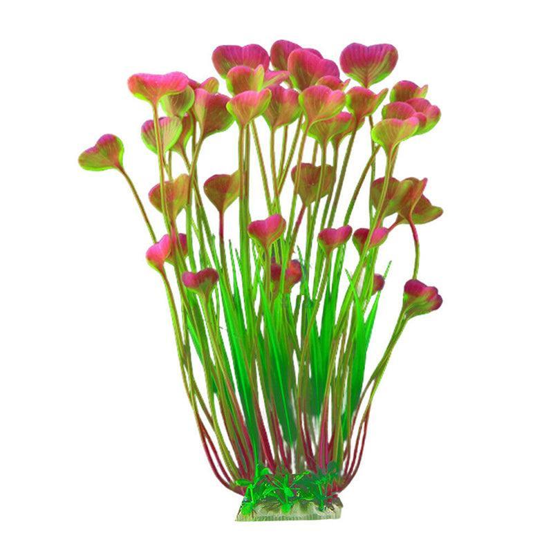 Aquarium 40cm Artificial Simulation Water Plants Fish Tank Plant Grass Decor - Pink