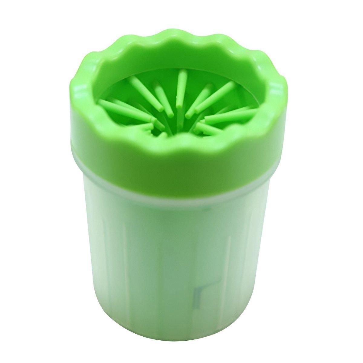 Dog Paw Cleaner Pet cat Foot Washer Cup Feet Clean Brush Cleaning Paws Wash Tool - Red