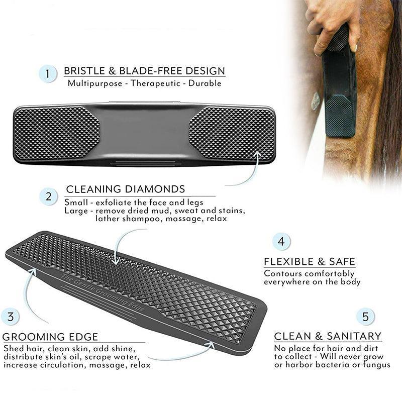 Horses Dogs Grooming Brush 6-In-1 Shedding Grooming Massage Kit Neat Pet Comb