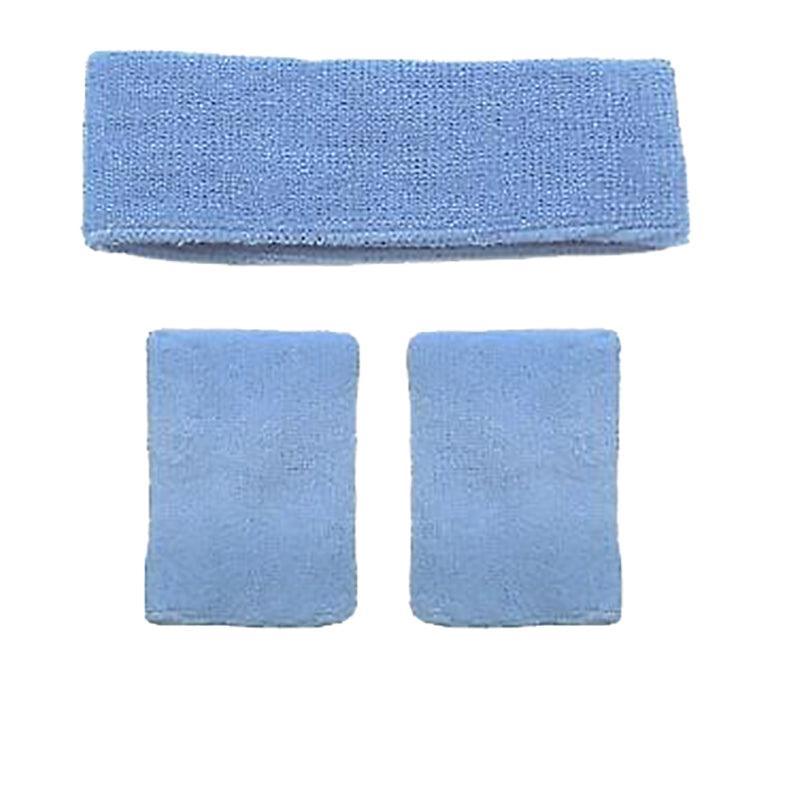 Wristbands Headband Sweatbands Sweat Band For Sport Tennis Badminton Yoga Cotton - Light Pink