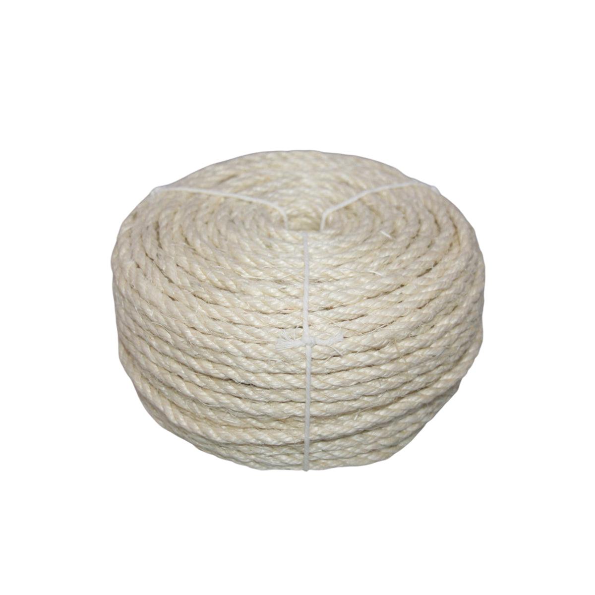 Vintage Burlap Rope Woven DIY Cat Climbing Scratch Rope 6-8mm Home Decoration - 6mm x 15m