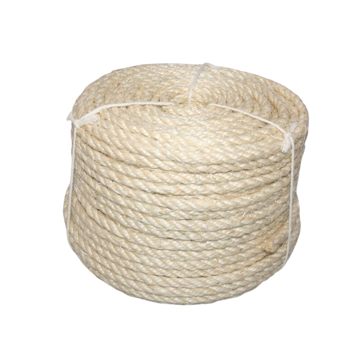 Vintage Burlap Rope Woven DIY Cat Climbing Scratch Rope 6-8mm Home Decoration - 6mm x 15m