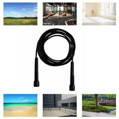 Speed Jump Rope for Boxing MMA Cardio Fitness and Gym Training - Black