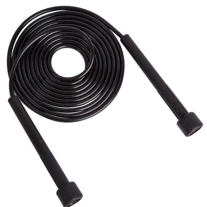 Speed Jump Rope for Boxing MMA Cardio Fitness and Gym Training - Black