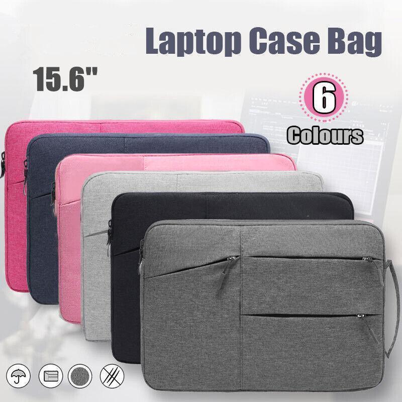 Laptop Sleeve Travel Bag Carry Case For Macbook Air Pro 15.6inch - Light Grey