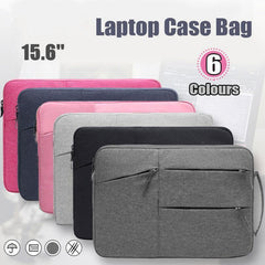 Laptop Sleeve Travel Bag Carry Case For Macbook Air Pro 15.6inch - Light Grey