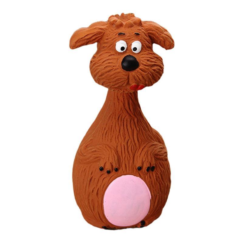 Latex Squeaky Dog Toys Puppy Pet Chew Toys Squeaker Soft and Interactive - Purple