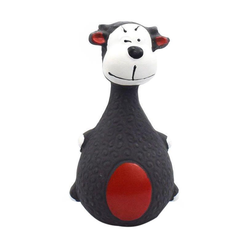 Latex Squeaky Dog Toys Puppy Pet Chew Toys Squeaker Soft and Interactive - White