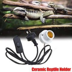 E27 300W Ceramic Heat Uv Uvb Lamp Light Holder Socket Brooder Reptile Basking Au