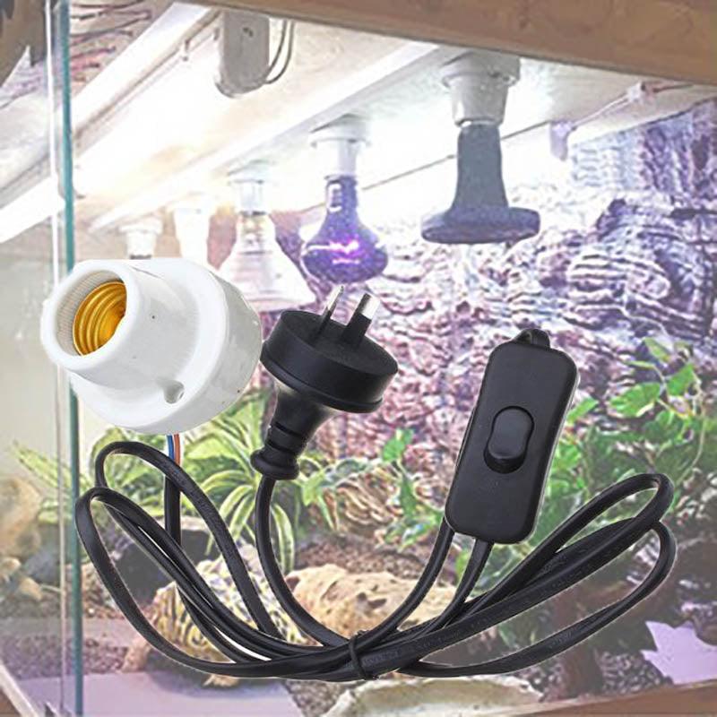 E27 300W Ceramic Heat Uv Uvb Lamp Light Holder Socket Brooder Reptile Basking Au