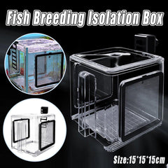 Acrylic Fish Isolation for Aquarium Guppy Fry Tropical Fish Breeding Growth Box