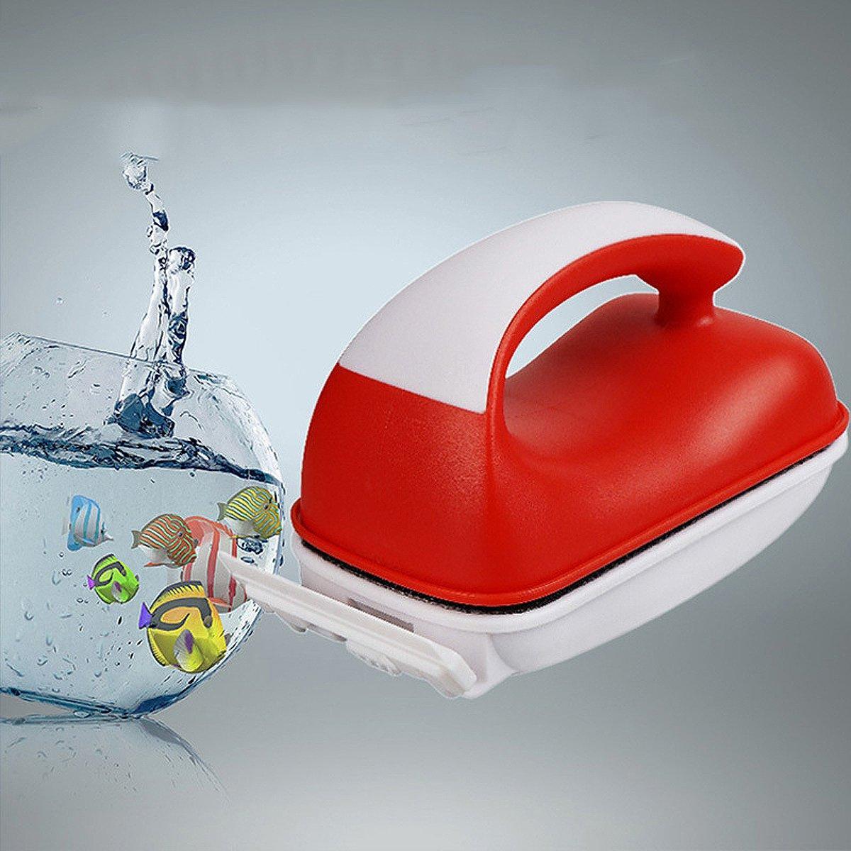 Double-Sided Aquarium Glass Cleaner Brush for Fish Tank Algae Removal S/M Size - S