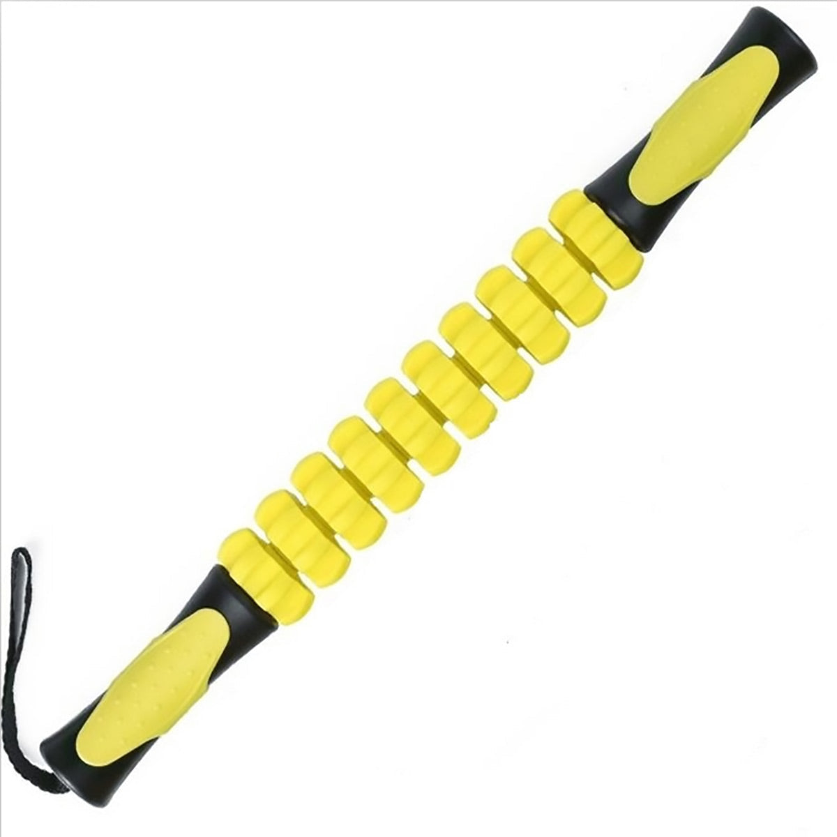 Muscle Roller Stick Full Body Fitness Massage Tool for Home and Gym Use - Black