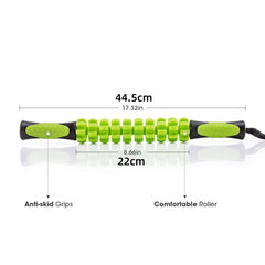 Muscle Roller Stick Full Body Fitness Massage Tool for Home and Gym Use - Orange