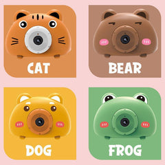 Acousto Optic Bubble Machine Camera Animal-Shaped With Light Music Toy Gift - Mouse