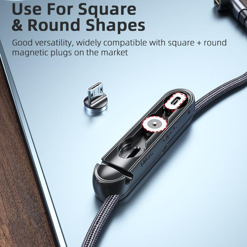 1m 2m Braided Charging Cable with Detachable Connectors for Type C Micro Lightning - Micro Connector Only