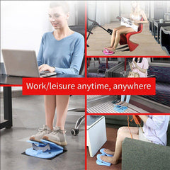 Indoor Mini Stepper Fitness Machine Leg Calf Stretch Cardio Trainer Home Workout - Blue